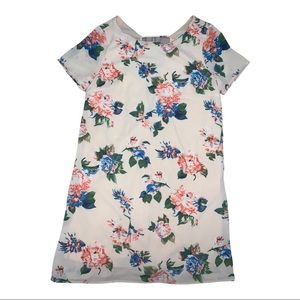 Floral shift dress